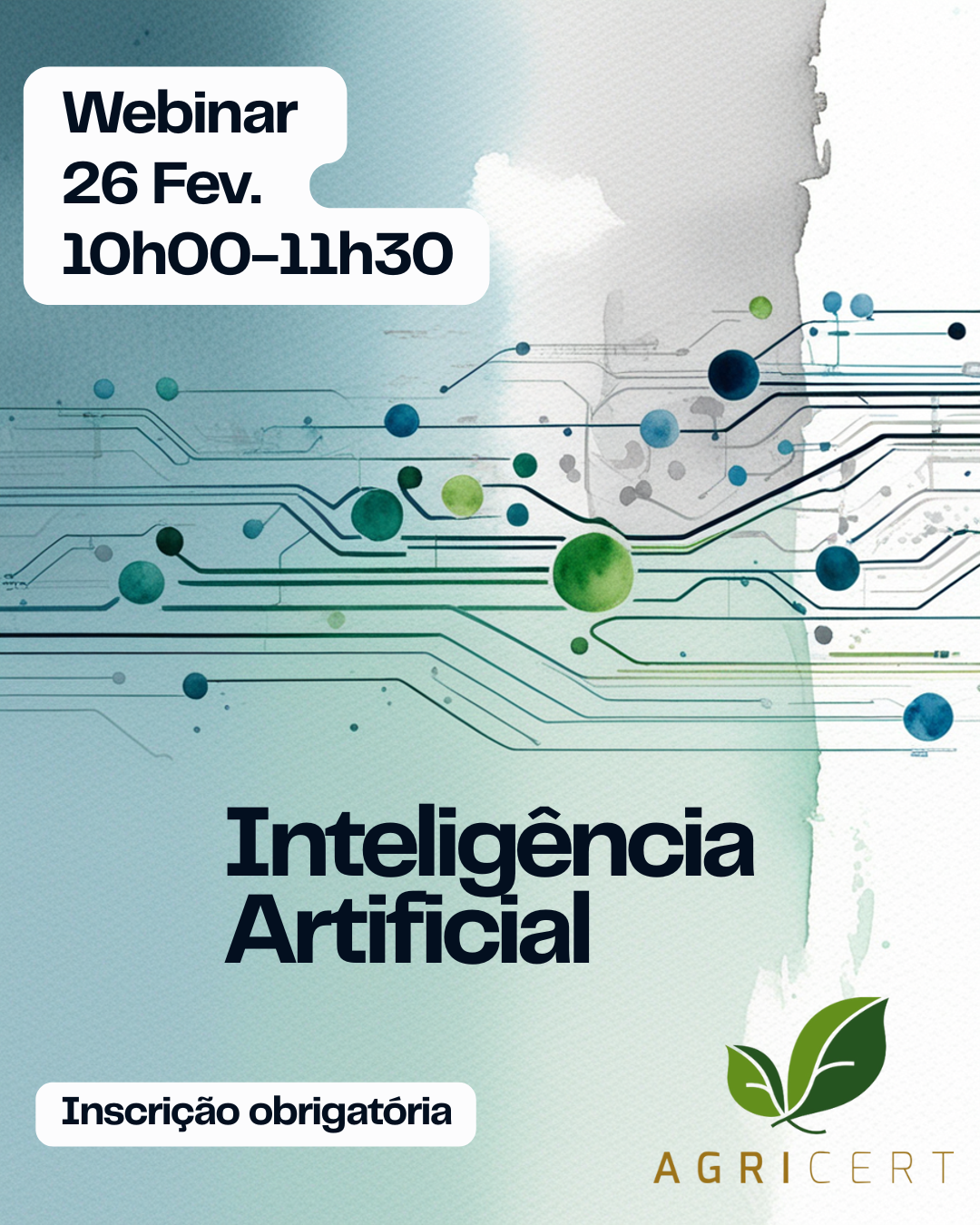 Post para instagram inteligência artificial na agricultura